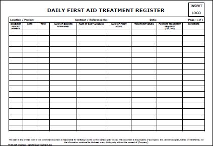 First Aid Log Sheet Template First Aid Kit Usage Log Printable PDF First Aid Log Sheet Template First Aid Kit Usage Log Printable PDF