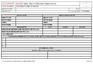 SW-SA-020_00 Safe Work Method Statement - Working at Height (General) 1 of 3
