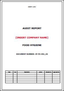 Audit – Food Hygiene