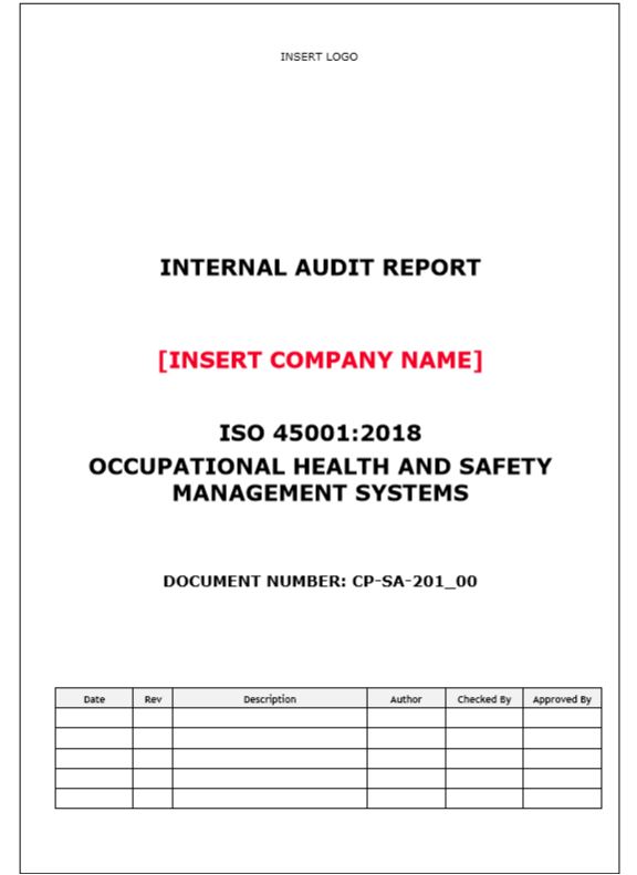 Audit – ISO 45001 Occupational Health and Safety Management Systems