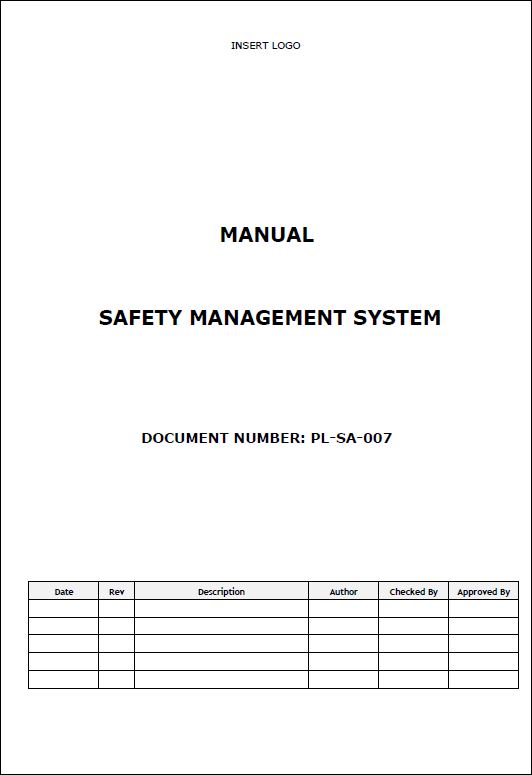 Manual – Safety Management System